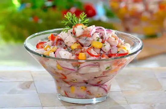 Ceviche de tilápia